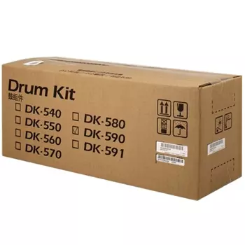Драм-картридж (фотобарабан) Kyocera DK-590/302KV93012/302KV93014/302KV93018, 200000, оригинальный, для Kyocera FS-C5250DN, ECOSYS P6026cdn, FS-C2026MFP, FS-C2026MFP+, ECOSYS M6026cdn, FS-C2126MFP, FS-C2126MFP+, ECOSYS M6526cdn, FS-C2526MFP, ECOSYS M6026cidn, FS-C2626MFP, ECOSYS M6526cidn
