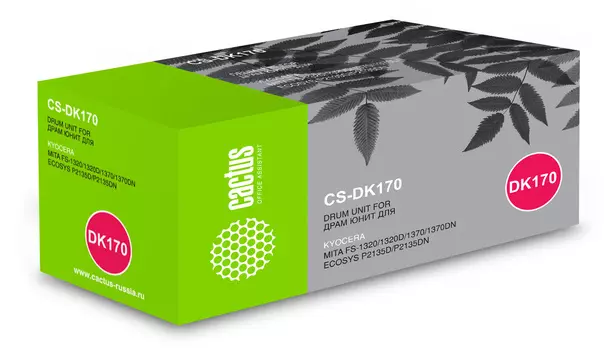 Драм-картридж (фотобарабан) лазерный Cactus CS-DK170 (DK-170/302LZ93060/302LZ93061), черный, 100000 страниц, совместимый для Kyocera Ecosys M2035/ M2035dn/M2535