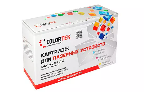 Драм-картридж (фотобарабан) лазерный Colortek СТ-KX-FAD89A (KX-FAD89A), совместимый, для Panasonic