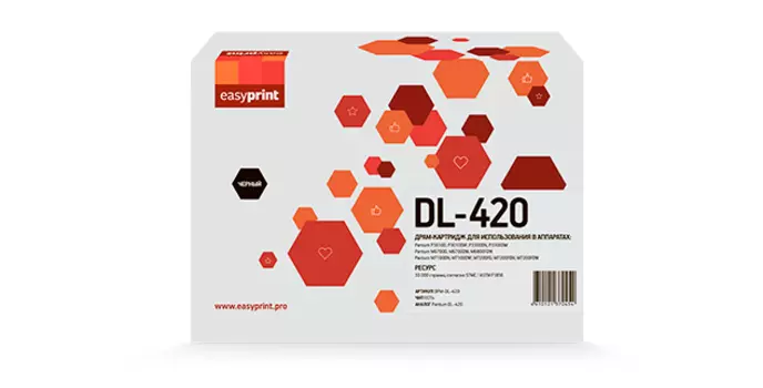 Драм-картридж (фотобарабан) лазерный EasyPrint DPM-DL-420 (DL-420), черный, 30000 страниц, совместимый, для Pantum P3010/ 3300/ M6700/ 6800/ 7100/ 7200/ 7300, с чипом