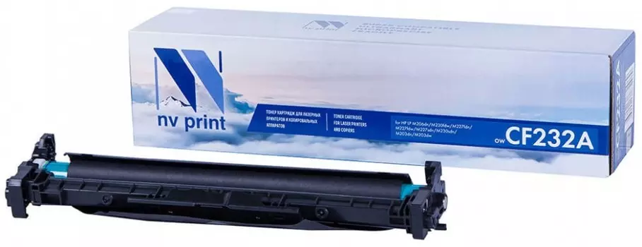 Драм-картридж (фотобарабан) лазерный NV Print NV-CF232A (32A/CF232A), черный, 23000 страниц, совместимый, для LJP M206dn/M230fdw/M227fdn/M227fdw/M227sdn/M230sdn/M203dn/M203dw, без чипа