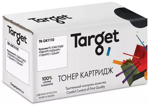Драм-картридж (фотобарабан) лазерный Target TR-DK1110 (DK-1110), черный, 100000 страниц, совместимый, для Kyocera FS-1040/1060/1020MFP/1025MFP/1120MFP/1125MFP, с чипом