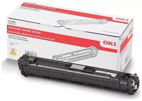Драм-картридж (фотобарабан) OKI 09006134, желтый, 50000 страниц, оригинальный для C650dn