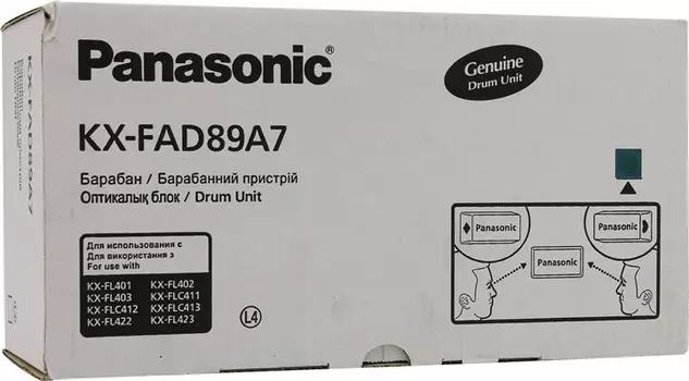Драм-картридж (фотобарабан) Panasonic KX-FAD89A7, 10000, оригинальный, для KX-FL403RU, KX-FLC413RU, KX-FL423RU, KX-FLC418RU