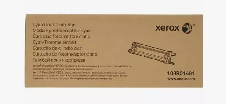 Драм-картридж (фотобарабан) Xerox 108R01481, голубой, 40000 страниц, оригинальный, для VersaLink C500/C505