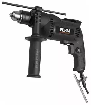 Дрель Ferm PDM1049P, сетевая, 710Вт, 3200 об/мин, ударная