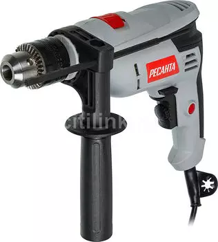 Дрель Ресанта ДУ-15/680, сетевая, 680 Вт, 3000 об/мин, ударная, 2 кг (75/8/2)