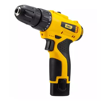 Дрель-шуруповерт Deli DL-DZ12-E2D1, аккумуляторный, 22 нм, 1300 об/мин, 12V, 1.5 А·ч, Li-Ion, два акб, быстрозажимной патрон
