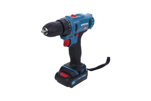 Дрель-шуруповерт КРАТОН CD-12-Li-1,5, сетевой, 30 Н·м, 1350 об/мин, 12V, 1.5 А·ч, Li-Ion, два акб, быстрозажимной патрон, кейс, 1.04кг (3 11 01 054)