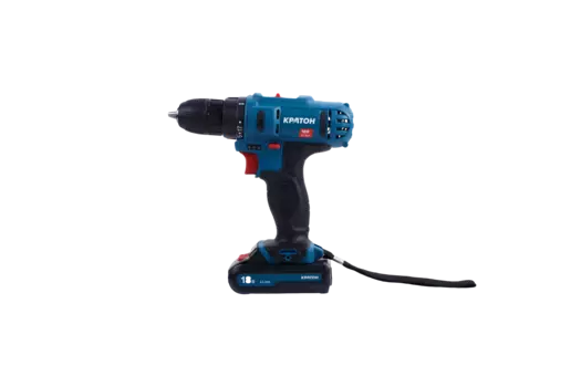 Дрель-шуруповерт КРАТОН CD-18-Li-2,0, аккумуляторный, 32 Н·м, 1400 об/мин, 18V, 2 А·ч, Li-Ion, быстрозажимной патрон, кейс, 1.14кг (3 11 01 057)