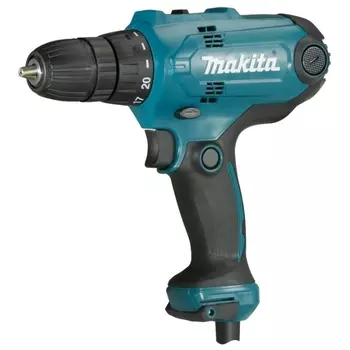Дрель-шуруповерт Makita DF0300, сетевой, 320 Вт, 56 нм, 1500 об/мин, быстрозажимной патрон, 1.2 кг