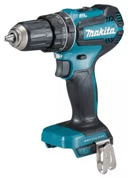 Дрель-шуруповерт Makita DHP485SYE, аккумуляторный, 50 Н·м, 1900 об/мин, 18V, 1.5 А·ч, Li-Ion, два акб, быстрозажимной патрон, кейс, 1.7кг
