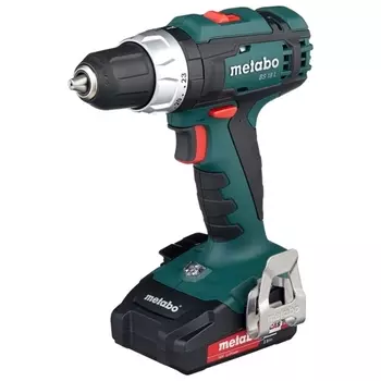 Дрель-шуруповерт Metabo BS 18 L 2.0Ач х2 кейс 50 Н·м, аккумуляторный, 50 Н·м, 1800 об/мин, 18V, 2 А·ч, Li-Ion, два акб, быстрозажимной патрон, кейс, 1.6кг (602321500)