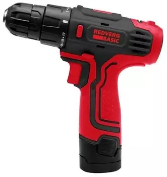 Дрель-шуруповерт RedVerg SD10L/1 Basic, аккумуляторный, 15 Н·м, 750 об/мин, 10.8V, 1.3 А·ч, Li-Ion, быстрозажимной патрон, 1.2кг