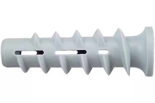 Дюбель 10мм x 60мм, нейлон, для газобетона, серый, 25шт., Fischer FTP K 8 (78413)