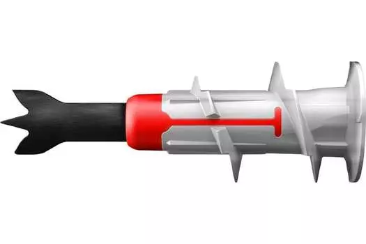 Дюбель 6мм x 44мм, пластик, для гипсокартона, серый, 50шт., коробка, Fischer DUOBLADE (545675)