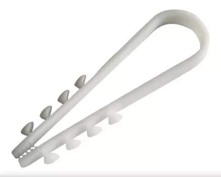 Дюбель-хомут для круглого кабеля 5-10, нейлон, белый, 100шт. Smartbuy (SBE-CJ-10-w)