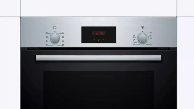 Духовой шкаф электрический Bosch Serie 2 HBF113BR0Q, серебристый (HBF113BR0Q)