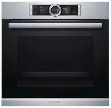 Духовой шкаф электрический Bosch Serie 8 HBG636ES1, серебристый (HBG636ES1)