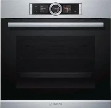 Духовой шкаф электрический Bosch Serie 8 HBG6764S1, серебристый (HBG6764S1)