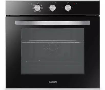Духовой шкаф электрический Hyundai HEO 6634 IX, черный/серебристый