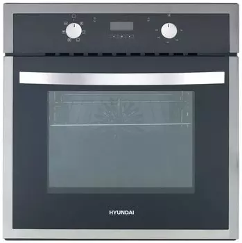 Духовой шкаф электрический Hyundai HEO 6642 IX, черный/серебристый (HEO 6642 IX)