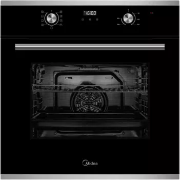 Духовой шкаф электрический Midea MO68111X, черный/нержавеющая сталь (MO68111X)
