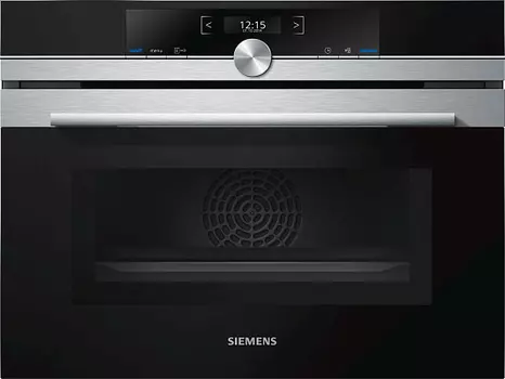 Духовой шкаф электрический Siemens iQ700 CM633GBS1, черный/серебристый (CM633GBS1)