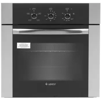 Духовой шкаф газовый GEFEST ДГЭ 621-01 Н3, нержавеющая сталь/черный (ДГЭ 621-01 Н3)