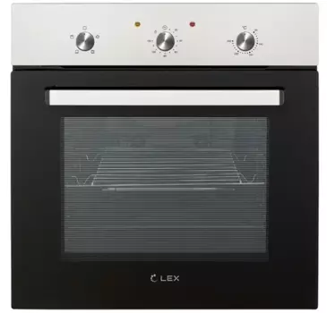Духовой шкаф газовый LEX EDM 041 IX, черный/серебристый (CHAO000321)