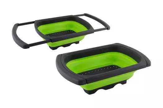 Дуршлаг Mallony Frutti, 10 л, пластик, зеленый (007352)