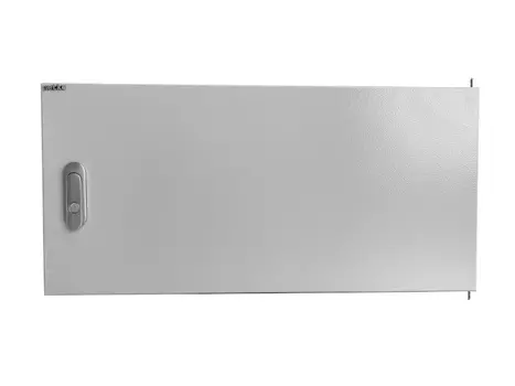 Дверь металлическая с ручкой Netko для WMA, DUO 12U (подходит к собранным, разобранным шкафам "A"), серая (N.FRTD-M.12U.65377.GY)