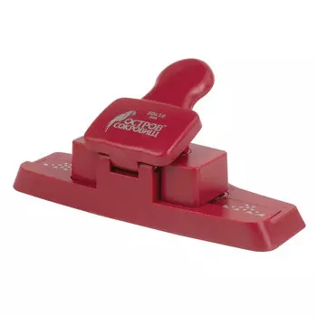 Дырокол, 50х16 мм, красный, ОСТРОВ СОКРОВИЩ Ажур (227173)