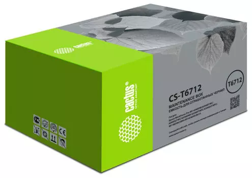 Емкость для отработанных чернил Cactus CS-T6712 для Epson WorkForce Pro WF-6090DW/6090DTWC/6090D2TWC/6590DWF, T6712/C13T671200 (CS-T6712)