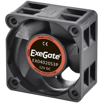 Вентилятор ExeGate EX04020S3P, 40 мм, 6500rpm, 28 дБ, 3-pin, 1шт (EX281211RUS)
