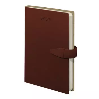 Ежедневник датированный A5 BRAUBERG Journal, в линейку, 168 листов коричневый (115883)