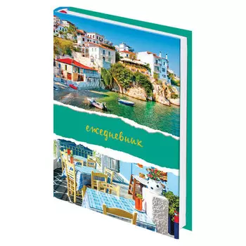 Ежедневник датированный A5 BRAUBERG, в линейку, 192 листов с рисунком (129240)