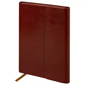 Ежедневник недатированный A5 BRAUBERG Magnetic X, в линейку, 160 листов коричневый (113280)