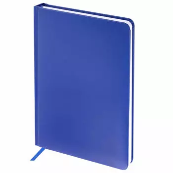 Ежедневник недатированный A5 BRAUBERG Select, в линейку, 160 листов синий (111664)