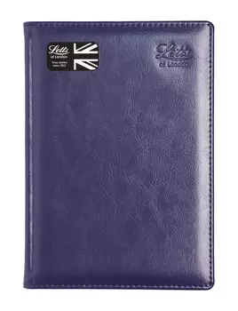 Ежедневник недатированный A5 Letts GLOBAL DE-LUXE , в линейку синий (22-081404)