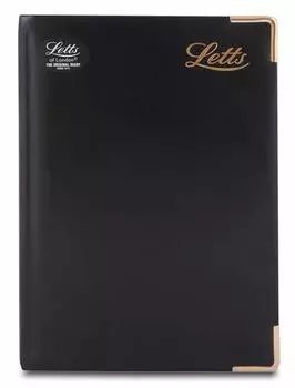 Ежедневник недатированный A5 Letts LEXICON, в линейку черный (22-081411)