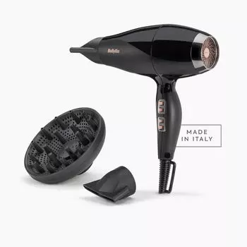 Фен Babyliss 6716DE 2.3 кВт, режимов: 3, насадок: 2, черный (6716DE)