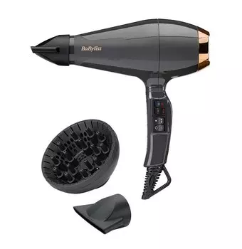 Фен Babyliss 6719DE 2.2 кВт, режимов: 2, насадок: 3, черный ( 6719DE)