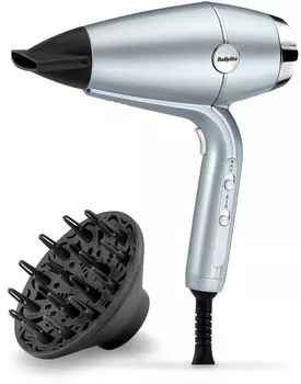 Фен Babyliss D773DE 2.1 кВт, режимов: 3, насадок: 2, голубой