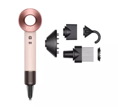 Фен Dyson Supersonic HD07 1.6 кВт, режимов: 4, насадок: 5, розовый/светло-розовый (453981-01)