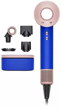 Фен Dyson Supersonic HD15 Gift Edition 1.6 кВт, режимов: 4, насадок: 4, синий/розовый (460611-01)