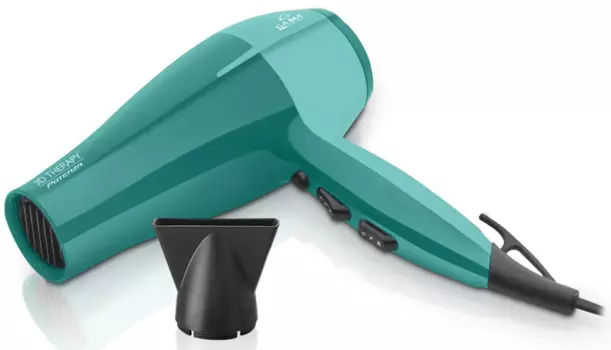 Фен Ga.Ma Potenza ION 3D Therapy 2.4 кВт, режимов: 3, насадок: 1, зеленый/черный (GH1801)