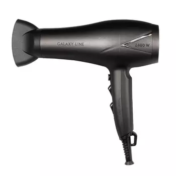 Фен Galaxy LINE GL 4341 2400Вт, режимов: 3, насадок: 1, черный (гл4341л)