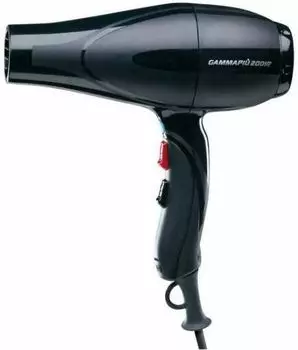 Фен Gamma Piu Tappo 2001 R 2100Вт, 3 режима, 1 насадка, ионизация, концентратор, черный (TAPPO 2001 R)