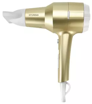 Фен Hyundai H-HDI0770 1.8 кВт, режимов: 3, насадок: 1, шампань